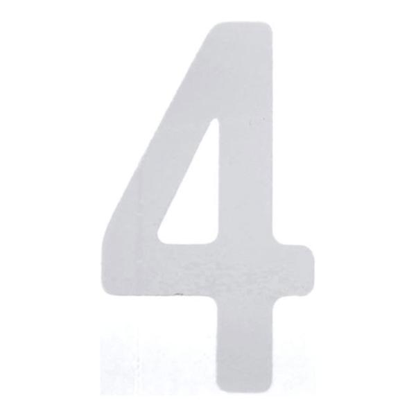 TRUSCO カッティング文字 白 4 縦50×横25mm