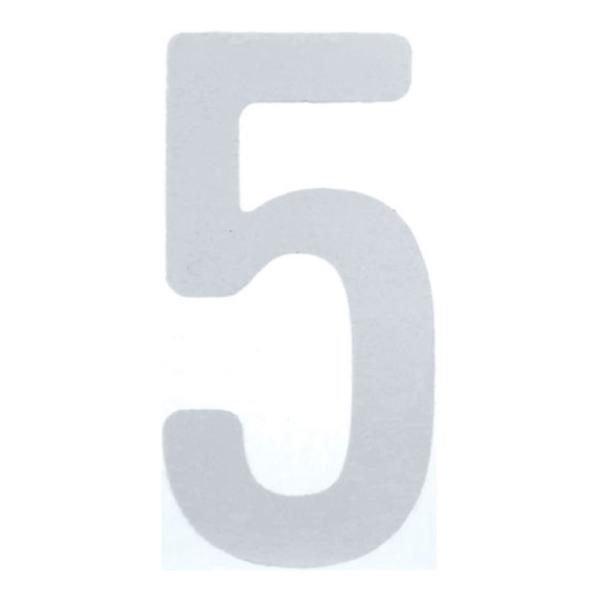 TRUSCO カッティング文字 白 5 縦50×横25mm