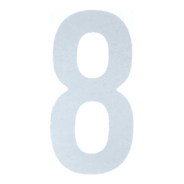 TRUSCO カッティング文字 白 8 縦50×横25mm