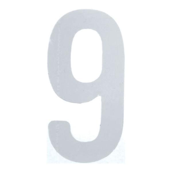 TRUSCO カッティング文字 白 9 縦50×横25mm