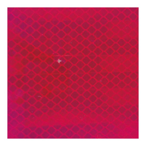 TRUSCO 超高輝度反射シート プリズム型 赤 縦227×横227mm