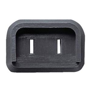 TRUSCO プラグ安全カバー2Pスイングプラグ用 50個入 ブラック PL2LCAP50PBK