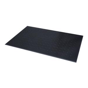 カーボーイ 足腰マット 疲労軽減 圧力分散 穴アキ Lサイズ 幅900×長さ1500mm 黒