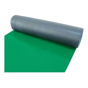 TRUSCO 塩ビマット グリーン エンボス加工 滑りにくい 幅0.915×長さ20m×厚さ1.5m...