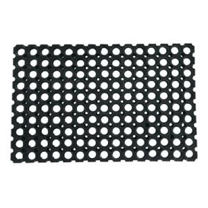 TRUSCO 有孔ラバーマット 天然ゴム素材100% 弾力性 ノンスリップ 幅600×長さ400mm