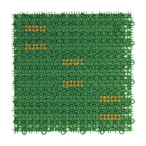 ワタナベ 人工芝 ブラッシングターフ 幅300×長さ300mm グリーン