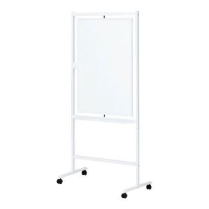 日本製 移動式ホワイトボード（キャスター脚付き）900×1200 ホワイト脚