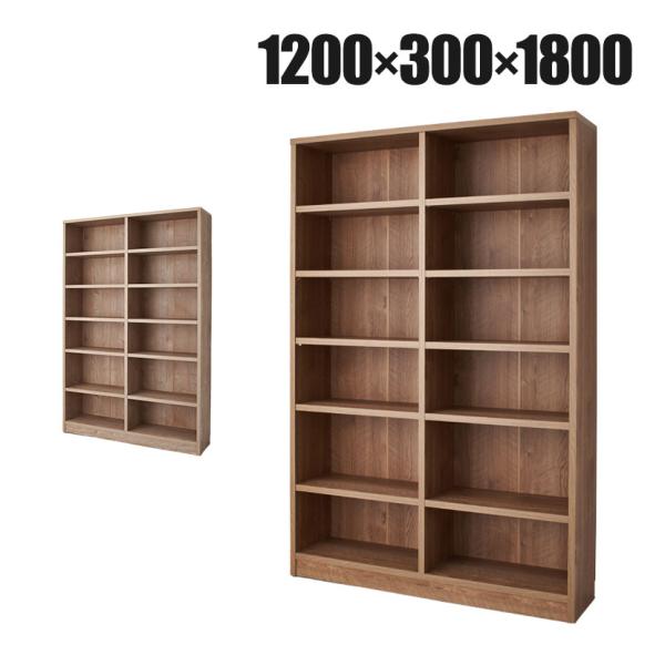 バリュテック・インターナショナル 頑丈本棚シリーズ ハイタイプ 組み立て式120 幅1200×奥行3...
