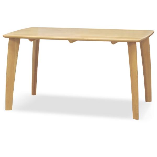 ダイニングテーブル 木製 4本脚 無垢集成材 アルダー オイル塗装 長方形 テーブル 4人 食卓テー...