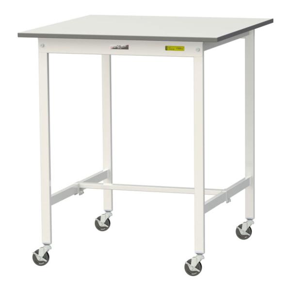 山金工業 軽量作業台 キャスター付き 全体耐荷重128kg 低圧メラミン天板 ワークテーブル 150...