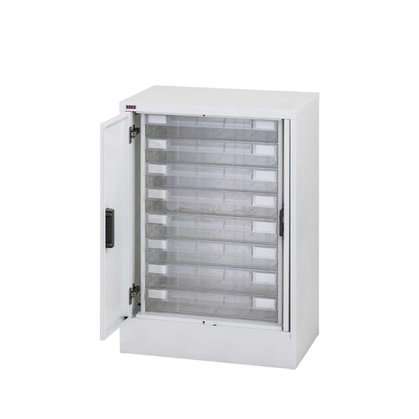 山金工業 アレンジャー 誘導扉付き 鍵付き A3判プラスチック引き出し 書類整理ケース 床置き フロ...