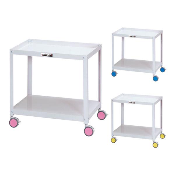 山金工業 ツールワゴン 色彩ワゴン オープンタイプ 2段 双輪キャスター付き 業務用 CWC-2 幅...