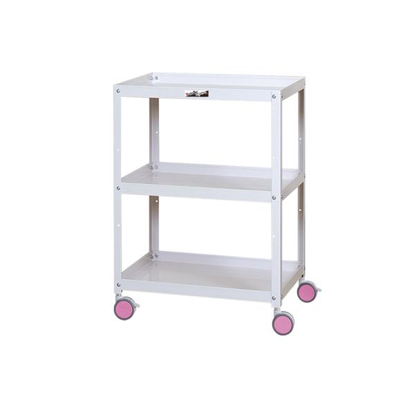 山金工業 ツールワゴン 色彩ワゴン オープンタイプ 3段 双輪キャスター付き 業務用 CWC-3 幅...