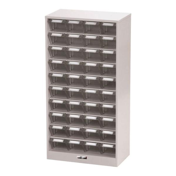 山金工業 パーツキャビネット 部品ケース付属 仕切り板付き PK-410N 幅449×奥行250×高...