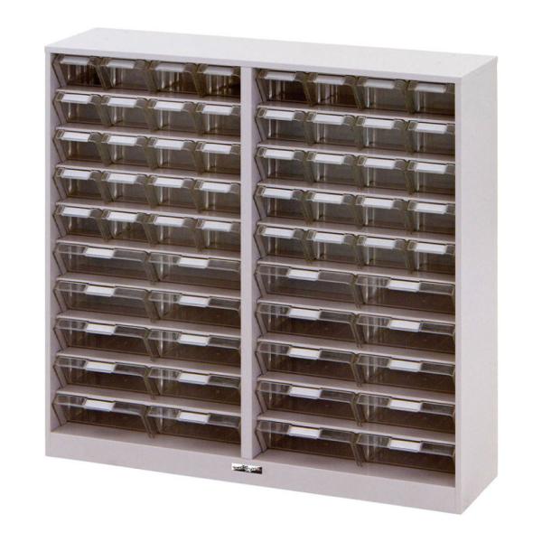 山金工業 パーツキャビネット 部品ケース付属 仕切り板付き PK-810CN 幅898×奥行250×...