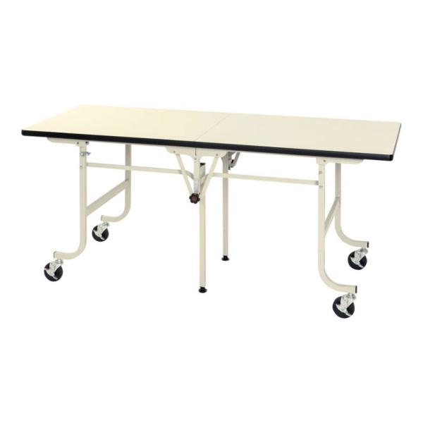 山金工業 軽量作業台 天板折りたたみ キャスター付き 全体耐荷重200kg ワークテーブル フライト...