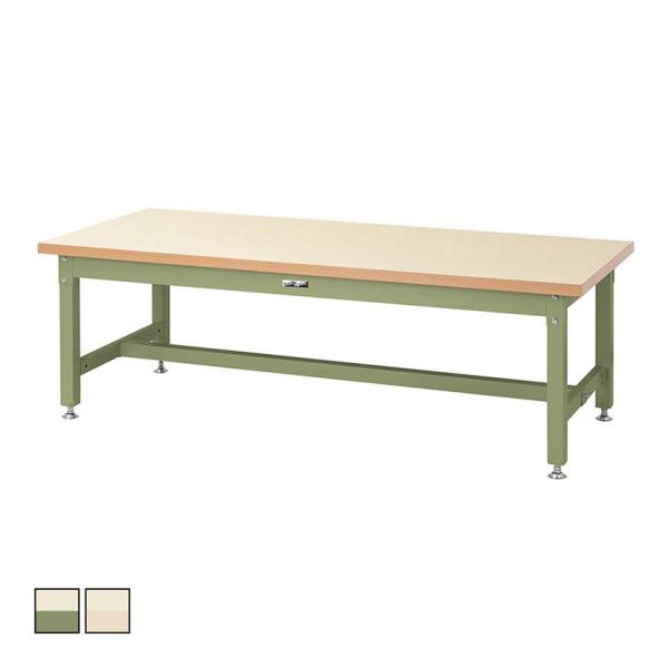 山金工業 重量作業台 耐荷重3000kg メラミン天板 ワークテーブル スーパータイプ SSML-1...