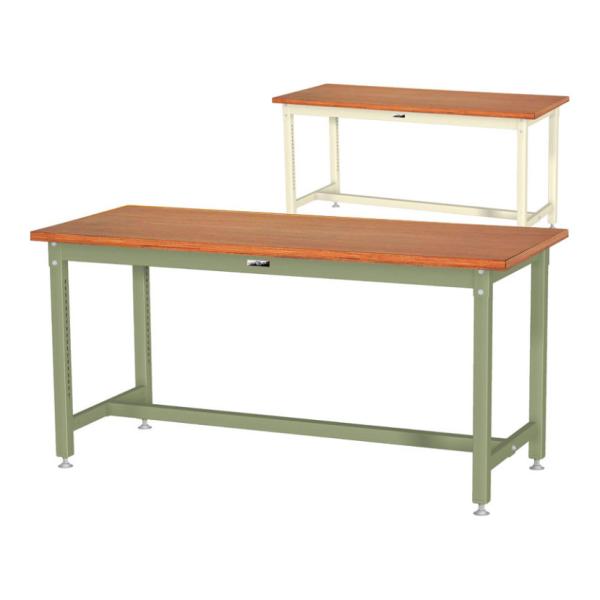 山金工業 重量作業台 耐荷重3000kg 積層合板ニス仕上げ天板 ワークテーブル スーパータイプ S...