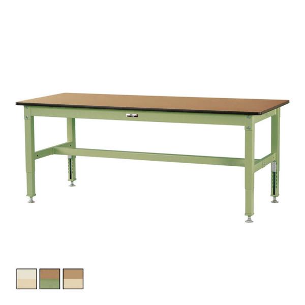 山金工業 中量作業台 高さ調整 耐荷重800kg メラミン天板 ワークテーブル 800シリーズ SV...