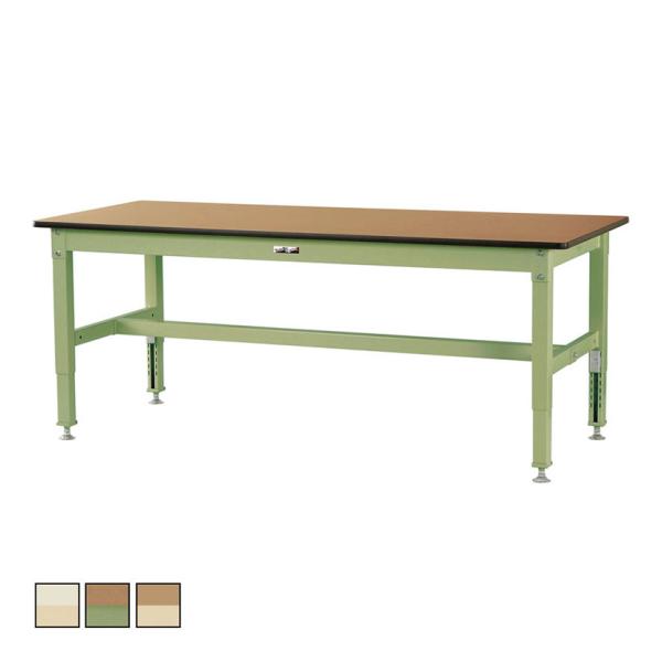 山金工業 中量作業台 高さ調整 耐荷重800kg メラミン天板 ワークテーブル 800シリーズ SV...