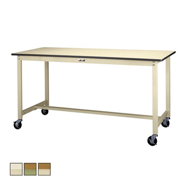 山金工業 軽量作業台 キャスター付き 全体耐荷重160kg ポリエステル天板 ワークテーブル 300...
