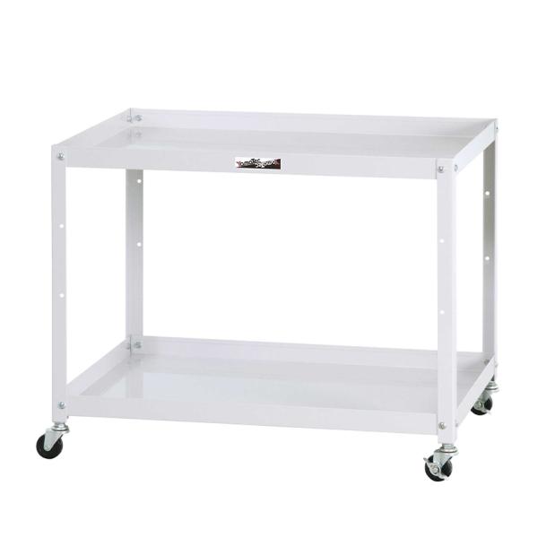 山金工業 ツールワゴン コンビニワゴン オープンタイプ 2段 ゴムキャスター付き ゴムキャスター付き...