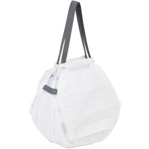 Shupatto ホワイト白 S エコバッグ 軽量 折畳 レジ袋 カバンに入る ポケッタブルバッグ