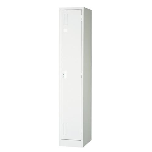 AP1人用ロッカー シリンダー錠 スリムタイプ 幅317 奥行515 高さ1790mm ホワイト ア...