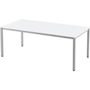ミーティングテーブル W1800 幅1800×奥行900×高さ700mm ホワイト ナチュラルRF-RFD-1890