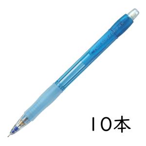 PILOT シャープペンシル スーパーグリップノック 透明ブルー 10本セット 0.5mm HGP-10R-TL5 パイロット SUPER GRIP｜万年筆の専門店オフィス・ジャパン