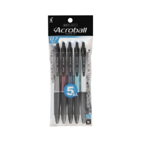 PILOT 油性ボールペン アクロボール 0.7mm Tシリーズ 5本セット PBAB75FT-5P...
