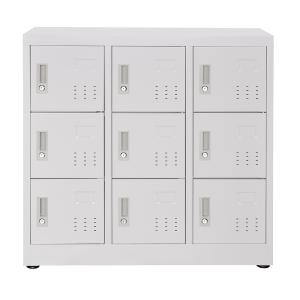 シューズボックス スチール製3列3段9人用 W900*D380*H880mm