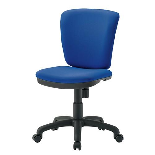 プラス オフィスチェア ミドルバック 肘なし KC-C65SL-N