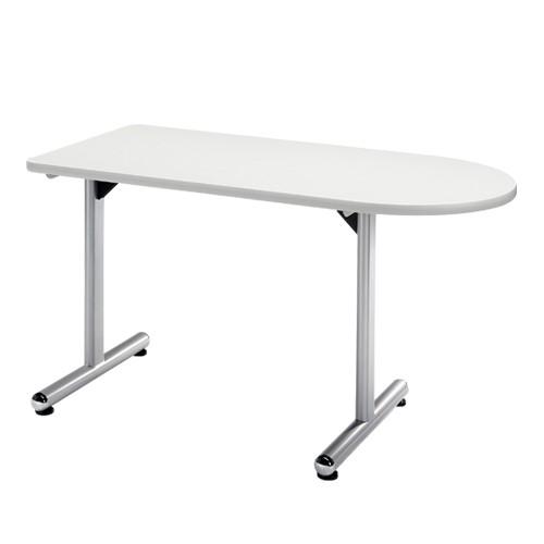 ジョインテックス ミーティングテーブル 会議用テーブル 半楕円型 KS-U1260W W1200