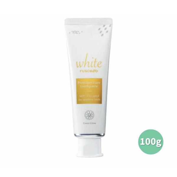 ルシェロ 歯みがきペースト ホワイトプレミアムケア 100g グリーンシトラス GC 薬用歯みがき ...