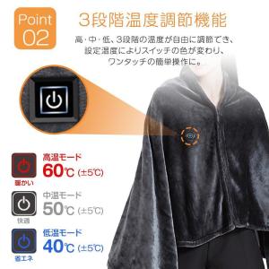 2024新登場 電気毛布 掛け敷き 兼用 ひざ...の詳細画像5