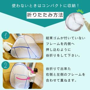 蚊帳 テント ワンタッチ 一人用 フクロモモン...の詳細画像5