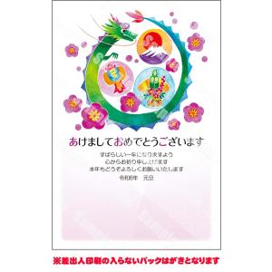 全328柄 2024年度版 辰年 年賀状印刷 1枚 フルカラー年賀状 郵政お年玉付き年賀はがき(官製年賀葉書) 21004pc_1 8322768｜officeland