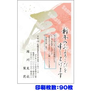 全328柄 2024年度版 卯年 郵政お年玉付き年賀はがき(官製年賀葉書) 年賀状印刷 90枚 フル...