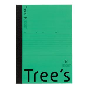 日本ノート スタンダードノート Tree's B5サイズ B罫30枚 グリーン UTR3BG｜officeland