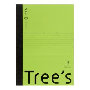 日本ノート スタンダードノート Tree's B5サイズ B罫30枚 ライトグリーン UTR3BLG｜officeland