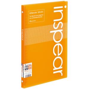 マルマン　インスピア　B5　プラスチックバインダー　26穴　オレンジ　背幅15mm　F０17-09