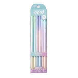 トンボ鉛筆 Tombow イッポ かきかた鉛筆 グラデーション Ｂ０１２ Ｂ KB-KUB01-2B IPPO えんぴつ