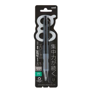 三菱鉛筆 MITSUBISHI PENCIL シャープαゲルSWITCH シャープペン ブラック M5-1009GG 1P.24 0.5mm｜officeland