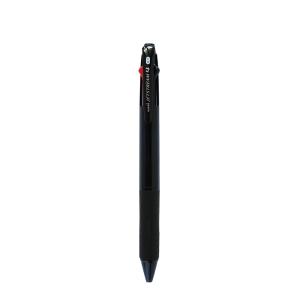 ＜三菱鉛筆＞ ジェットストリームボールペン 細字0.7mm 4色　透明ブラック　SXE450007T.24｜officeland