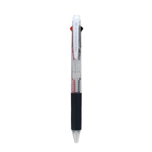 ＜三菱鉛筆＞ ジェットストリームボールペン 細字0.7mm 2色　透明　SXE230007.T