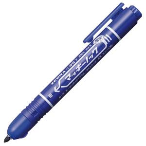 ゼブラ 油性マーカー マッキーノック 細字 青 P-YYSS6-BL