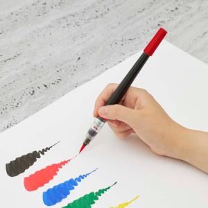 ぺんてる アートブラッシュ レッド カラー筆ペ...の詳細画像2