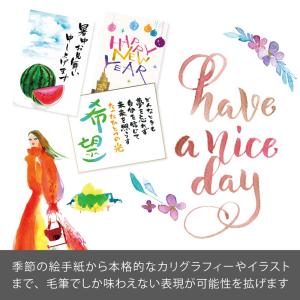 ぺんてる アートブラッシュ レッド カラー筆ペ...の詳細画像5