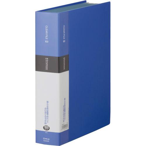 キングジム＜KING JIM＞シンプリーズクリアーファイル 100P 青 136-5SPアオ A4 ...